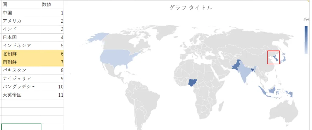 北朝鮮、南朝鮮表記
