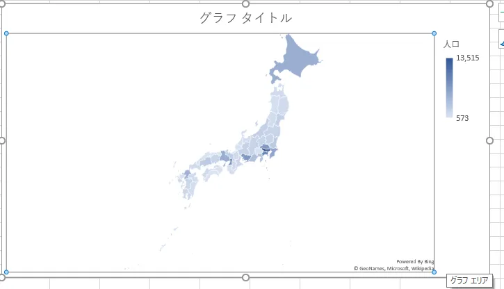 日本のみの地図