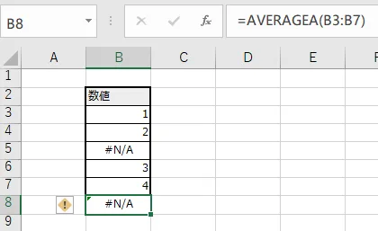エラーが混入する例