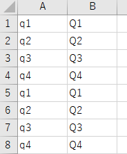 Q1やq1が4までしかオートフィルされない図解